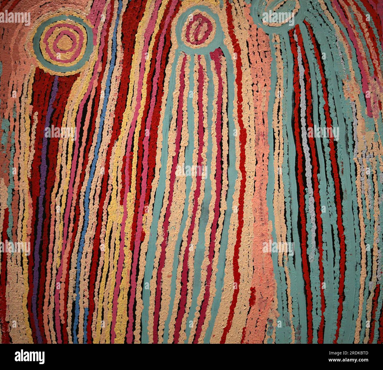 aboriginal paintings from various australian artists Stock Photo Alamy