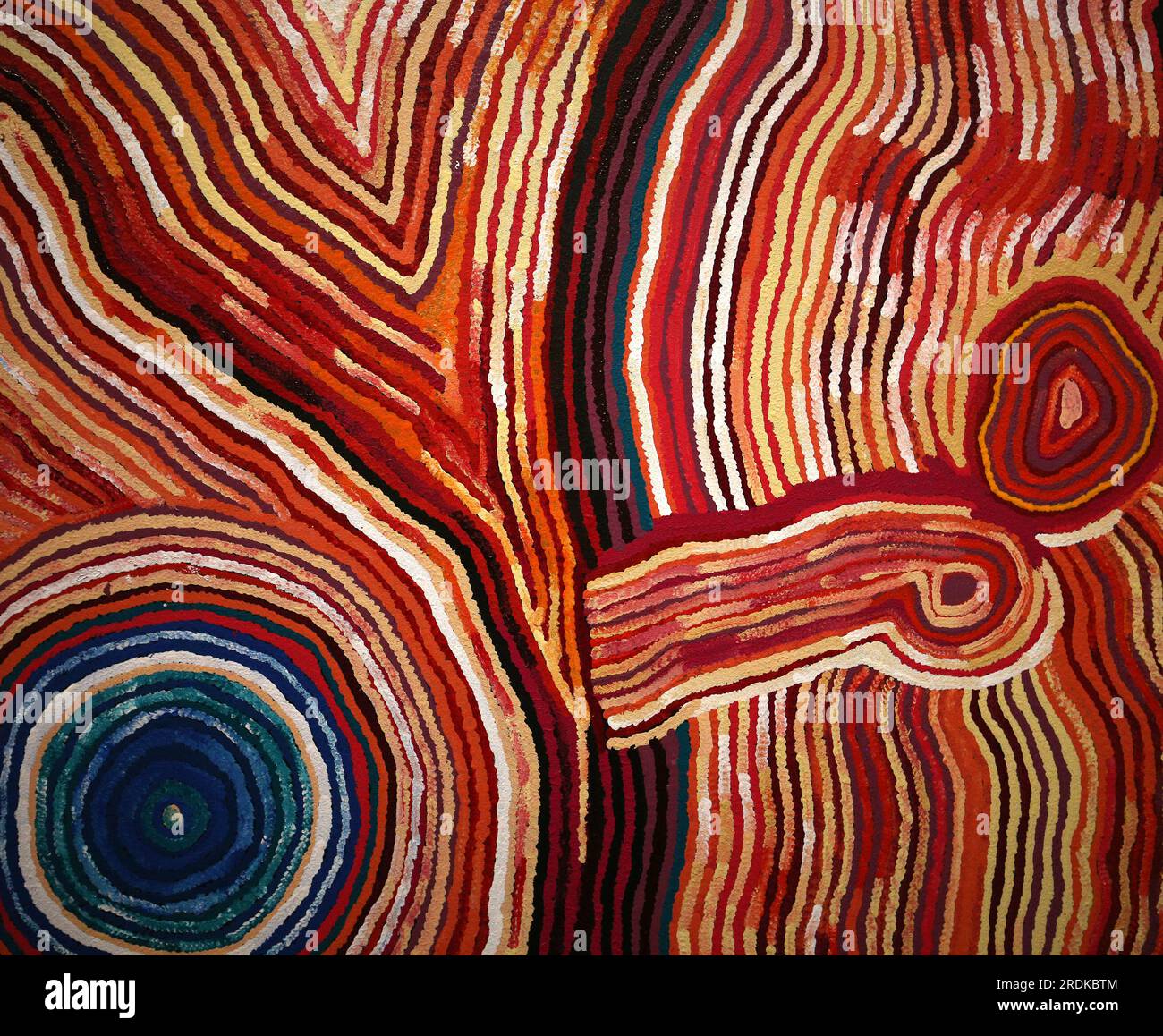 aboriginal paintings from various australian artists Stock Photo Alamy