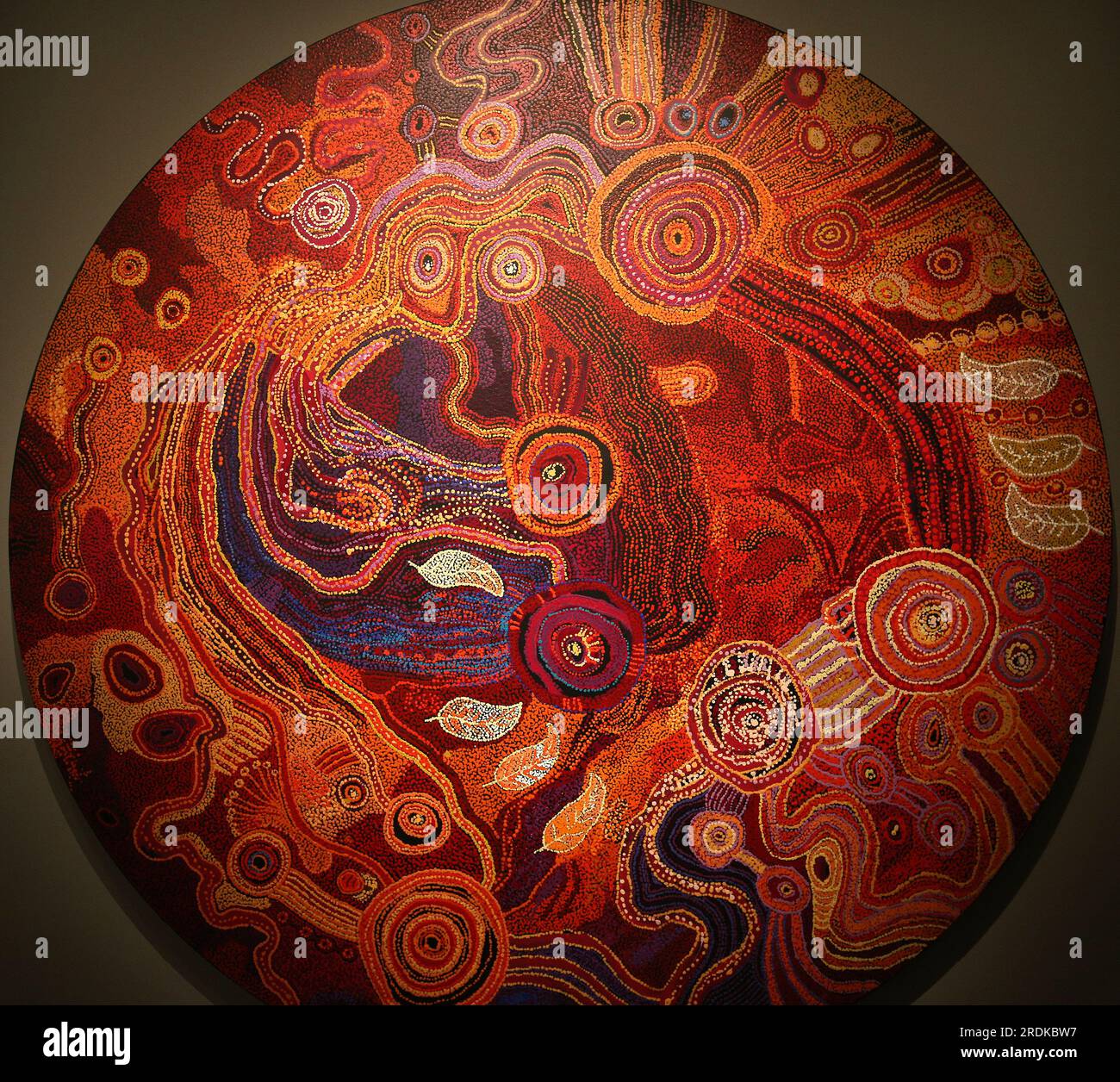 aboriginal paintings from various australian artists Stock Photo Alamy