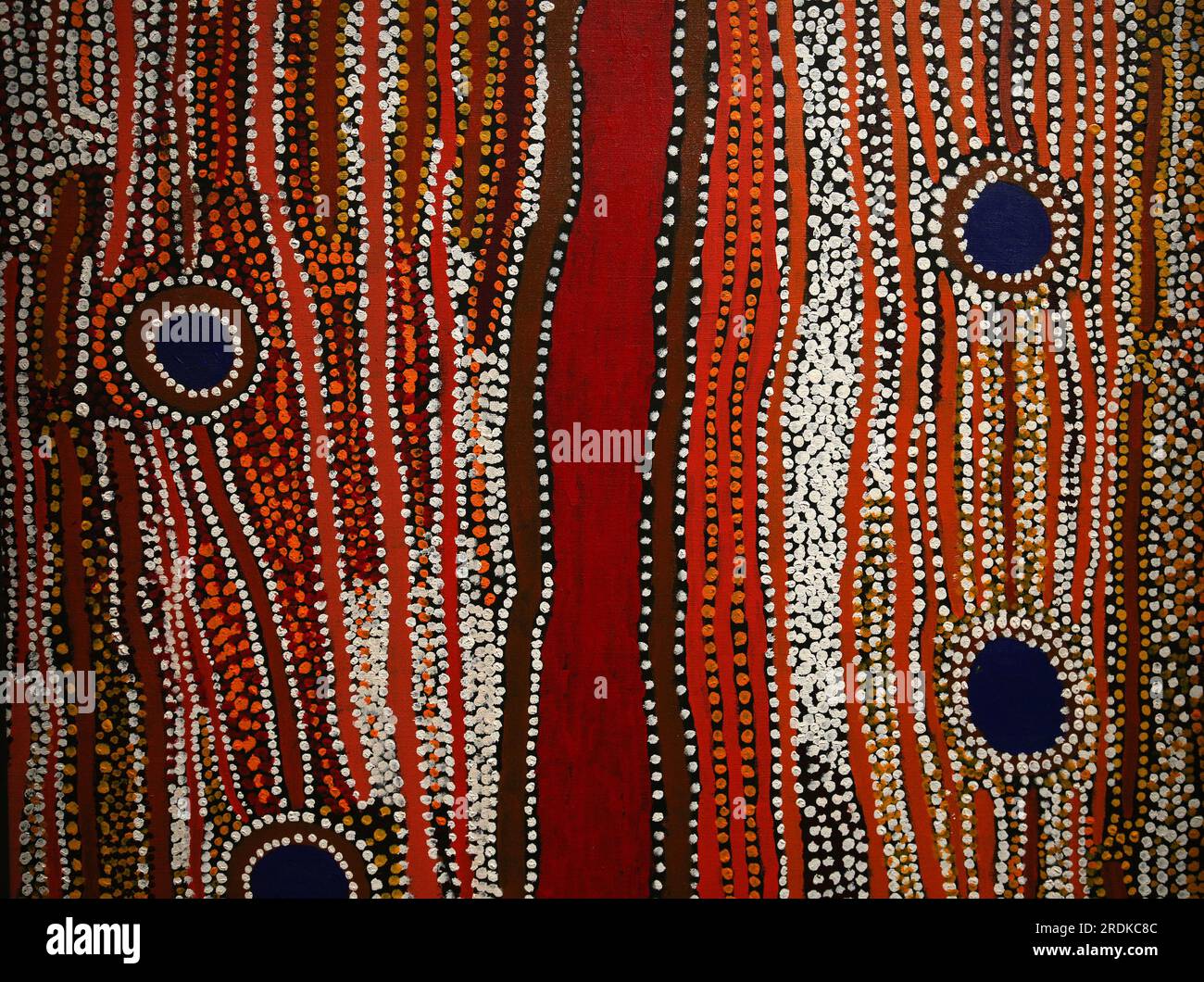 aboriginal paintings from various australian artists Stock Photo Alamy
