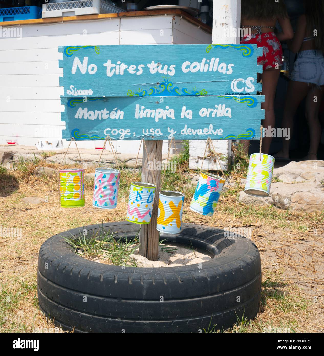 Don’t throw your cigarette butts away. Keep the shoreline clean. Take
