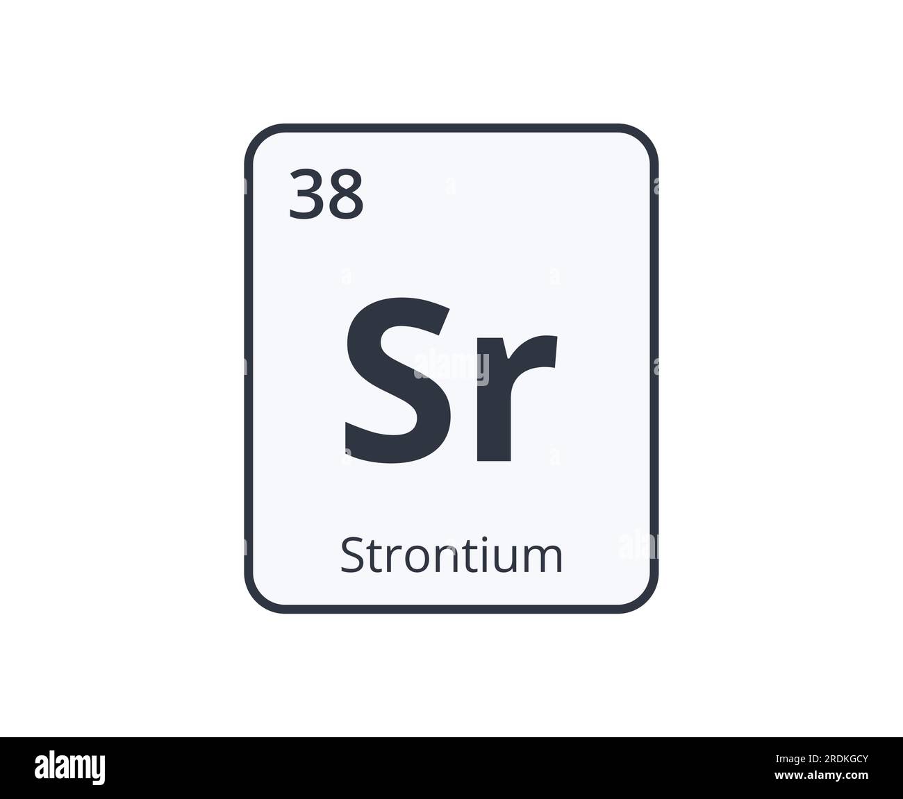 Strontium Element Symbol. Graphic for Science Designs Stock Vector ...