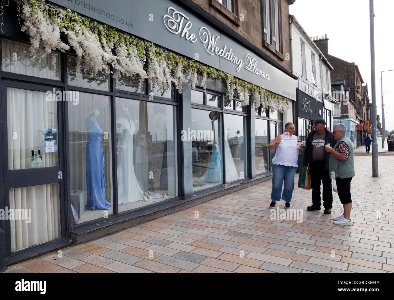 The Wedding Planner on West Clyde Street, Helensburgh, Scotland Stock Photo