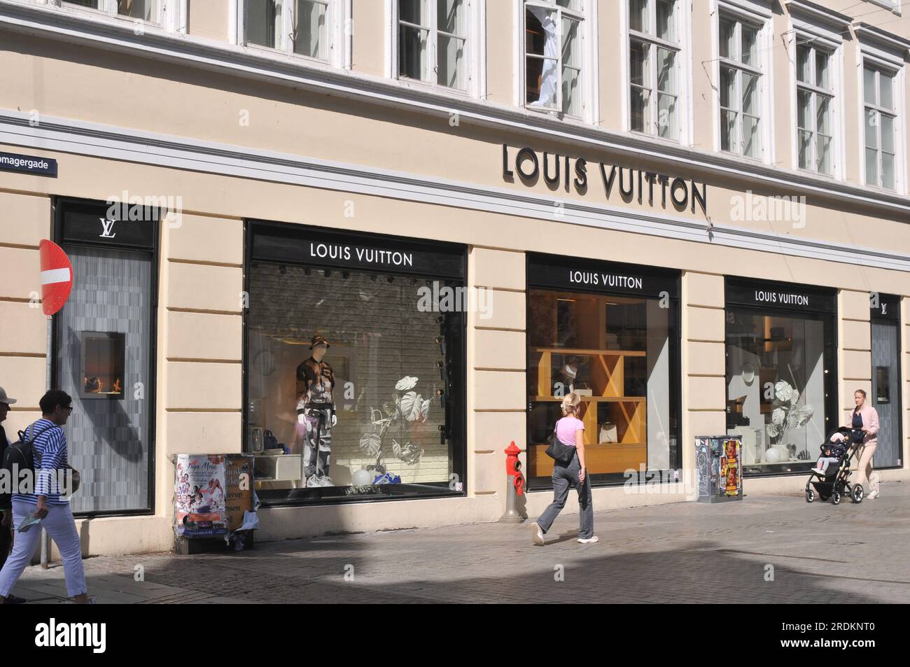 22 July 2023/ Louis Vuittons store on stroeget in danish capital ...