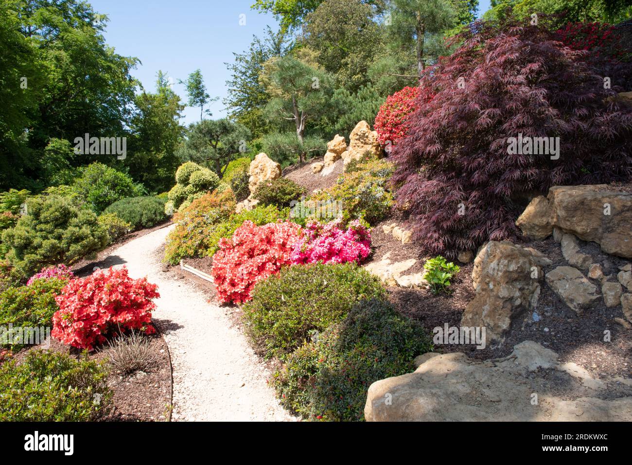 The Japanese Garden The Newt Somerset Stock Photo