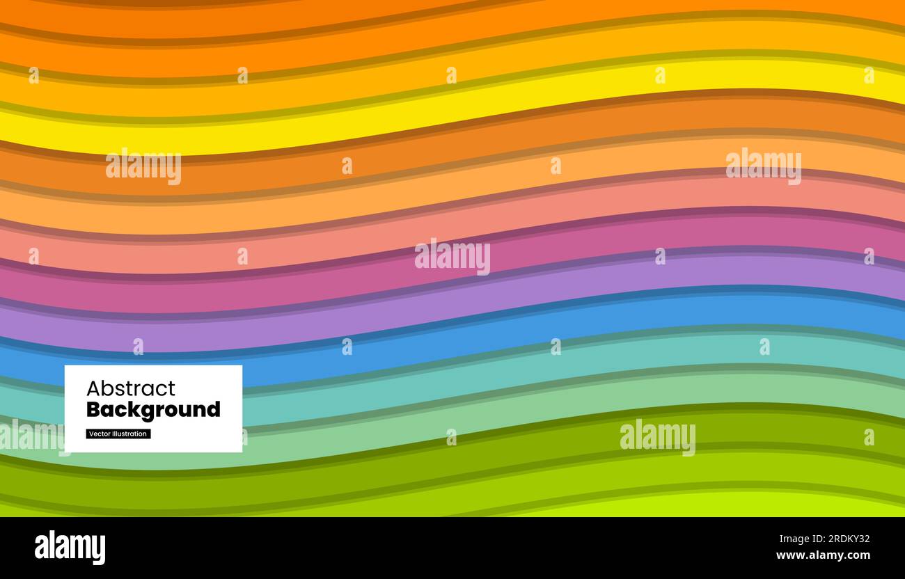 Abstract wave colorful background design Stock Vector Image & Art - Alamy