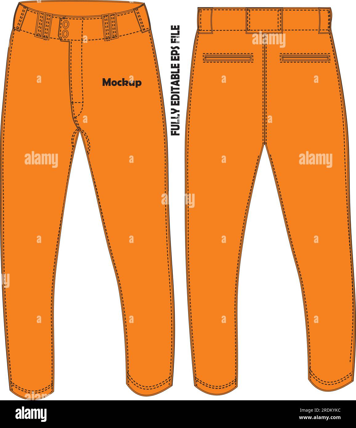 Baseball Pant mock up Stock Vector Image & Art Alamy