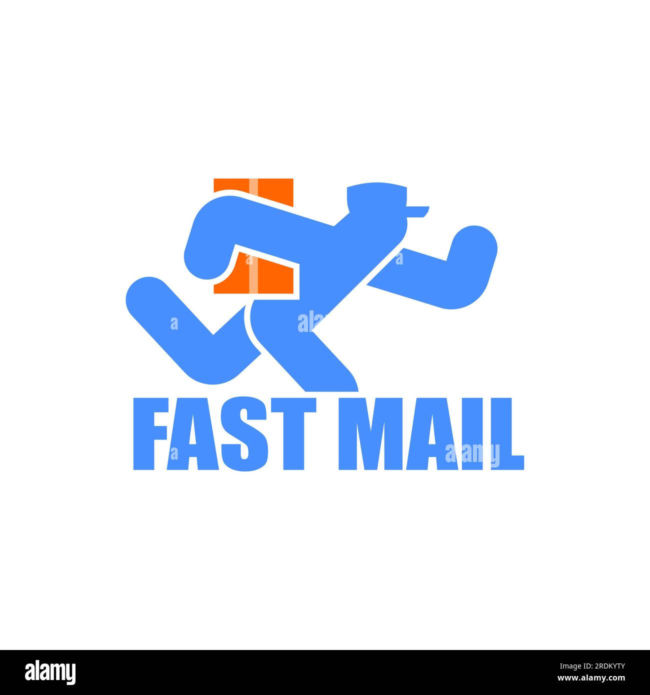 Postman icon. Mailman sign. Fast mail logo. Vector illustration Stock Vector