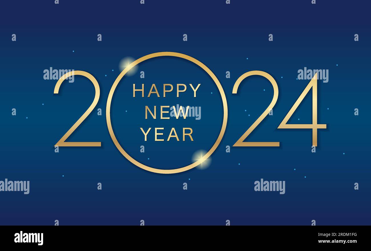 The Year 2025 Vector Title Illustration With New Year Greetings On A