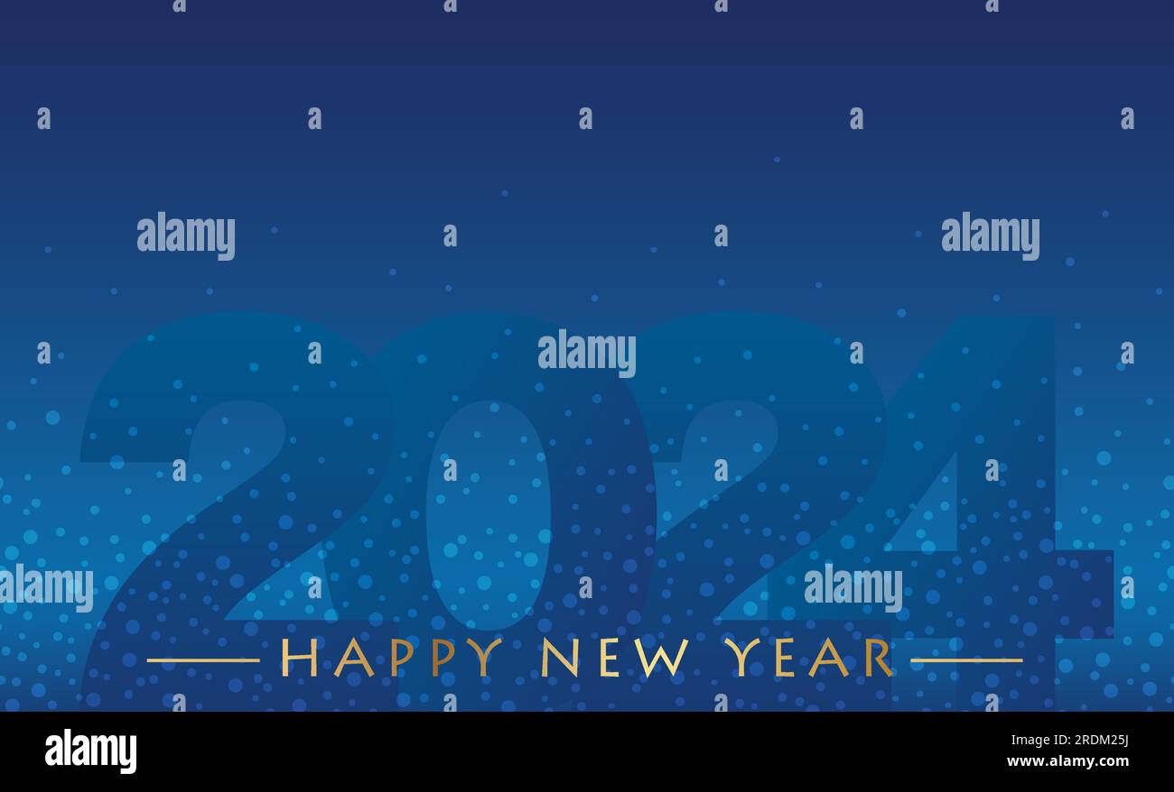 The Year 2025 Vector Blue Background Illustration With Snowflakes, New