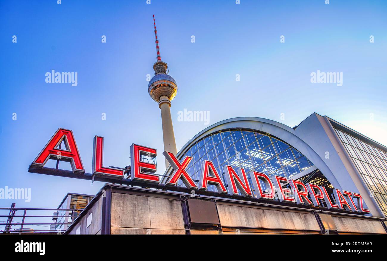 Bahnhof Alexanderplatz, Berlin Stock Photo
