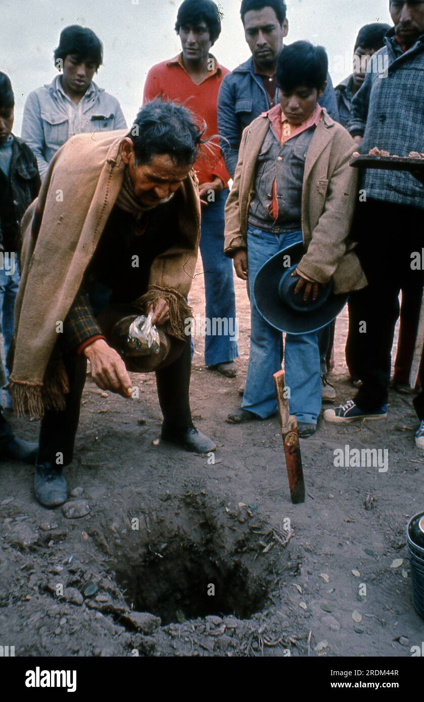 Pachamama celebration, Salta province, Argentina, 1976 Stock Photo