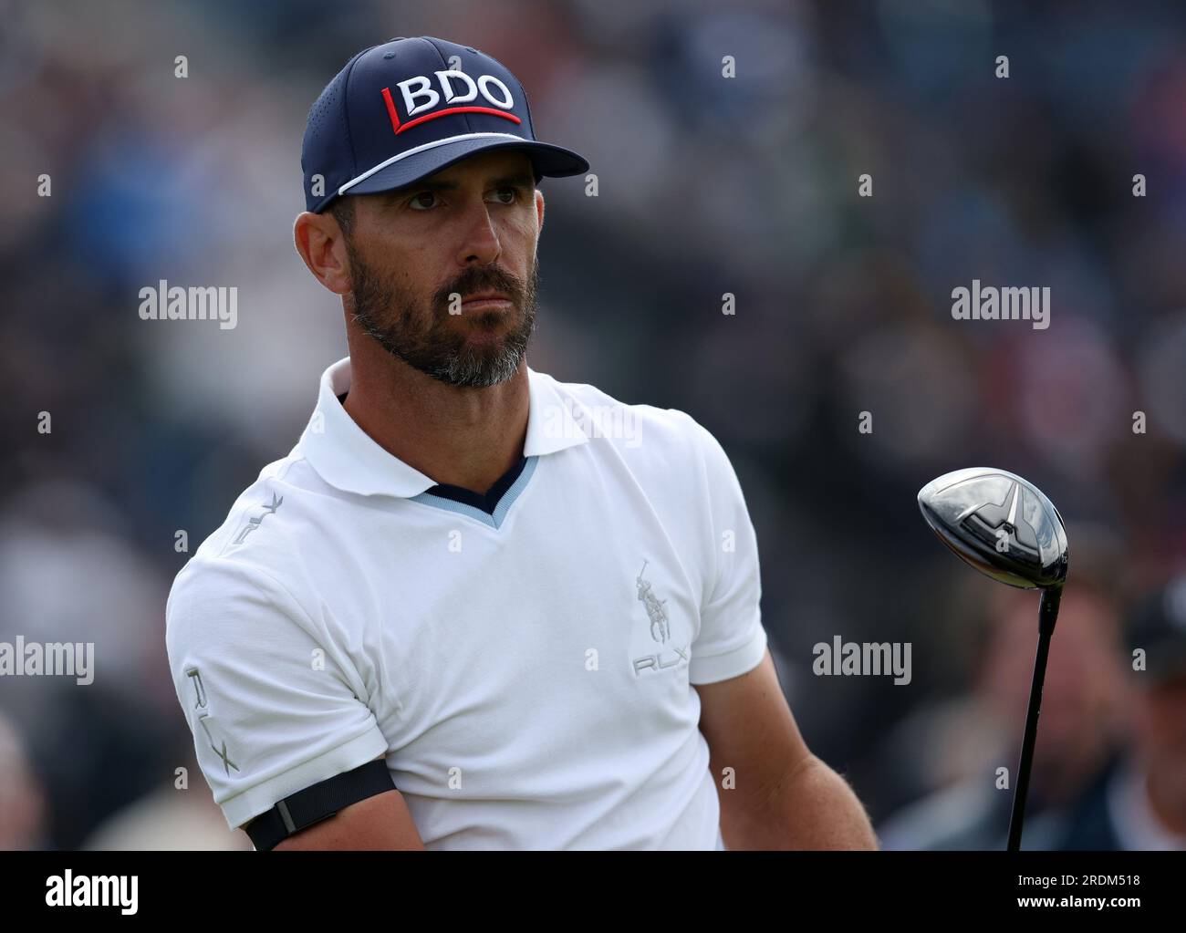 21st July 2023; Royal Liverpool Golf Club, Hoylake, Merseyside, England: The Open Championship Round 2 ; Corey Conners (CAN) at the 16th tee Stock Photo