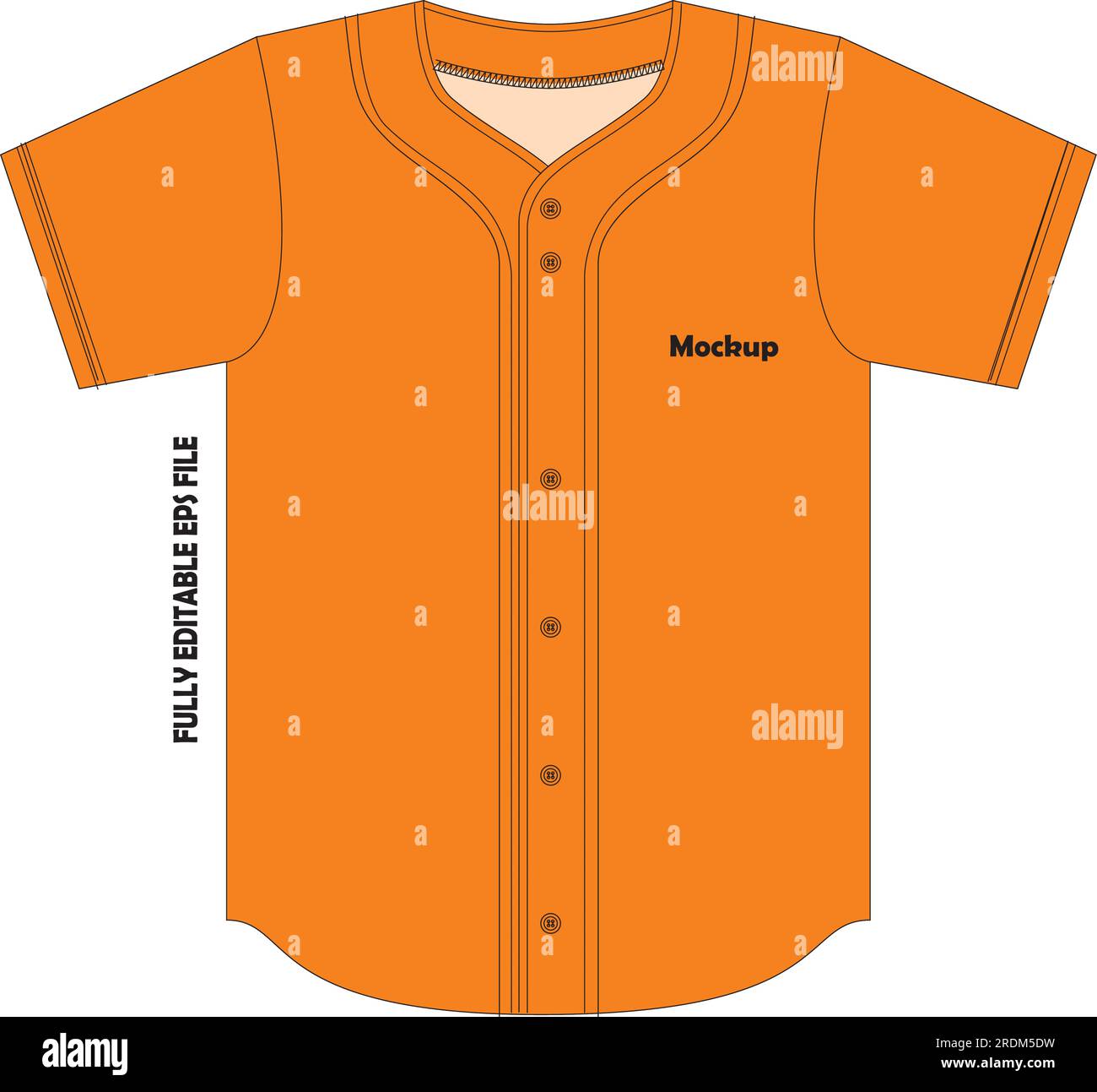 Baseball Jersey mock up Stock Vector Image & Art Alamy