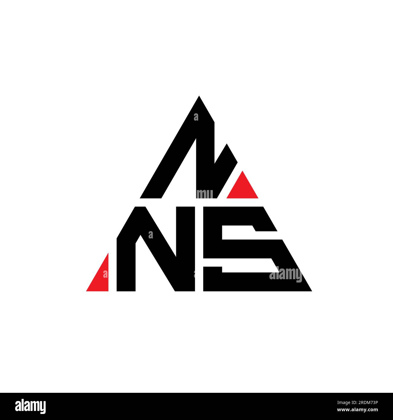 NNS triangle letter logo design with triangle shape. NNS triangle logo ...