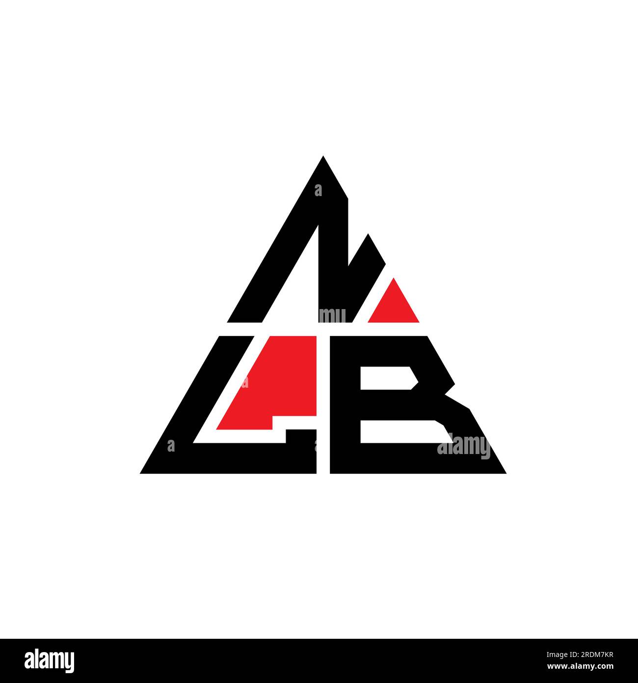 NLB triangle letter logo design with triangle shape. NLB triangle