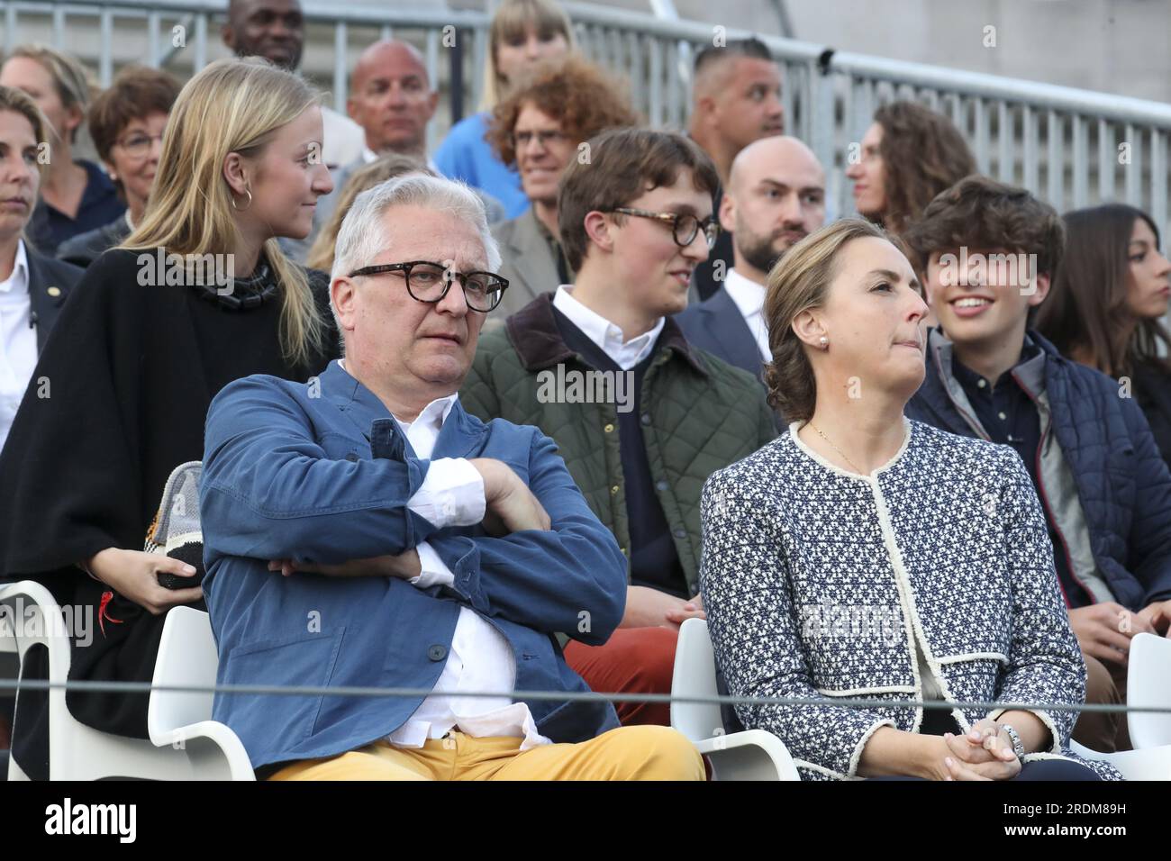 Brussels, Belgium. 21st July, 2023. Princess Louise, Prince Laurent of ...