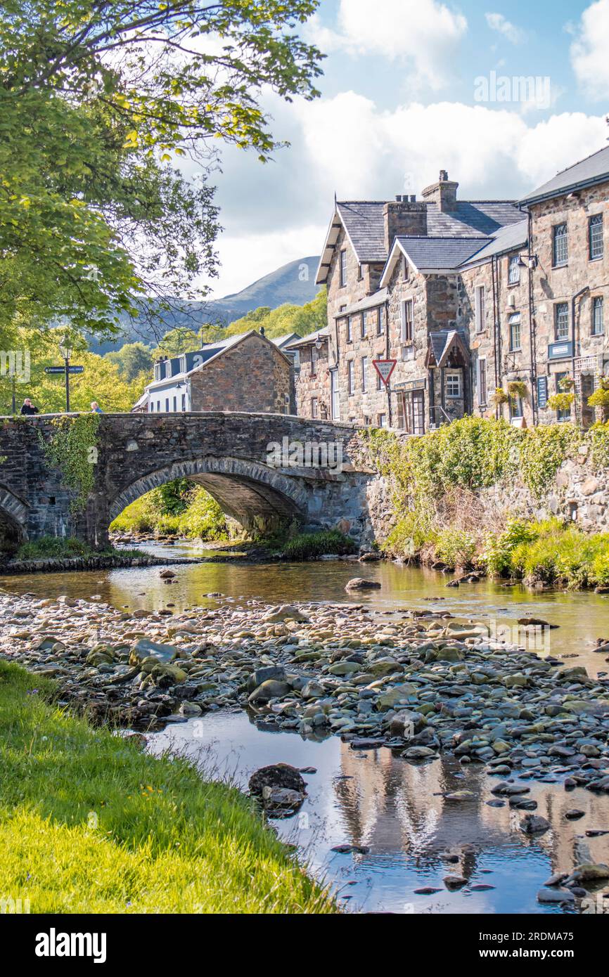 Beddgelert a picturesque village in Snowdonia 