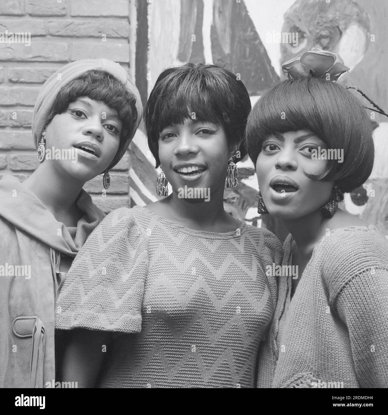 The Supremes in Hilton-Hotel -  Florence Ballard, Mary Wilson and Diana Ross - 30th September 1965 Stock Photo