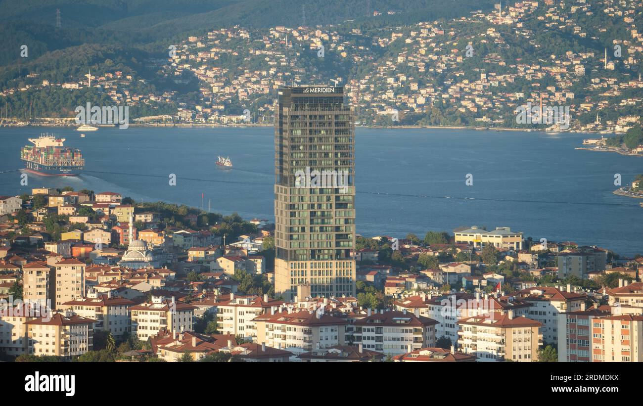 Istanbul Turkey September 2022 Cityscape With Le Meridien Istanbul 
