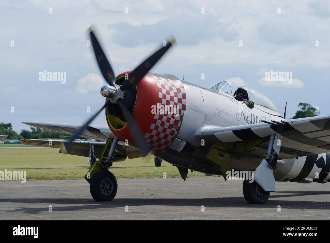 Republic P-47D Thunderbolt, G-THUN, 45-49192, Flying Legends, Leeds. Stock Photo