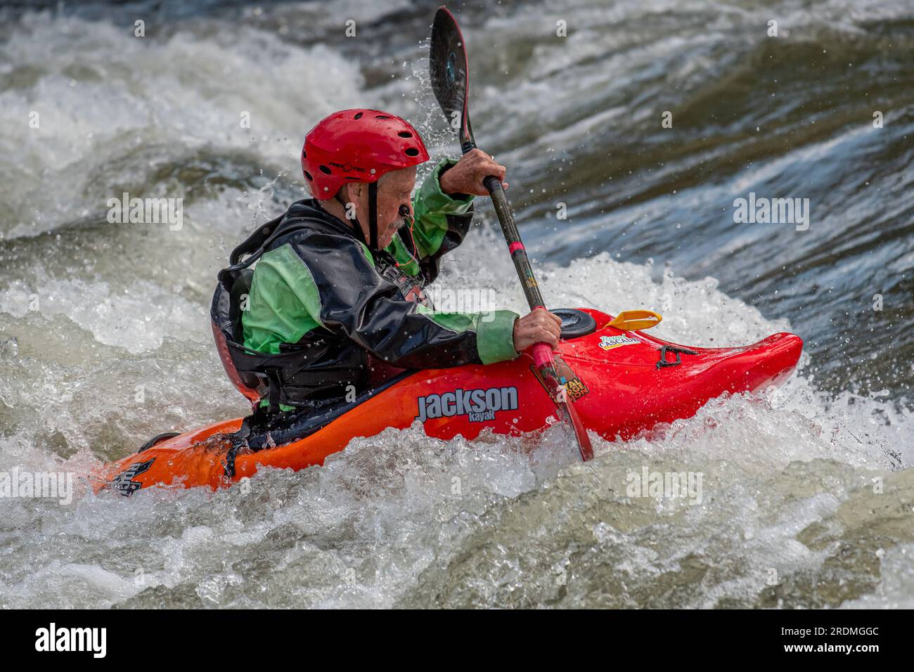 Canon City, Colorado - July 21, 2023: People enjoying the various events at the  Royal Gorge Whitewater Festival, a popular yearly event in Canon City Stock Photo