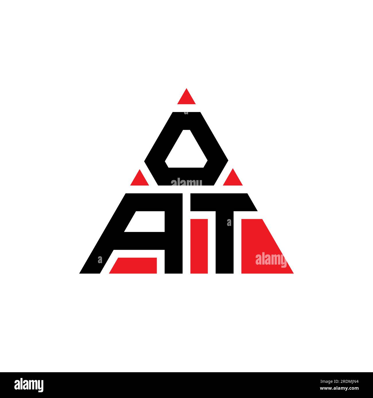 OAT triangle letter logo design with triangle shape. OAT triangle logo ...