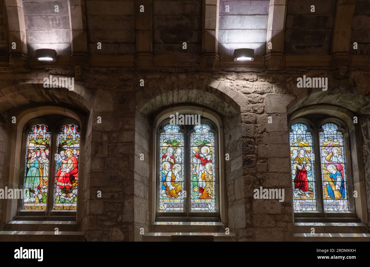 Religious stained glass windows, Corstorphine Old Parish Church