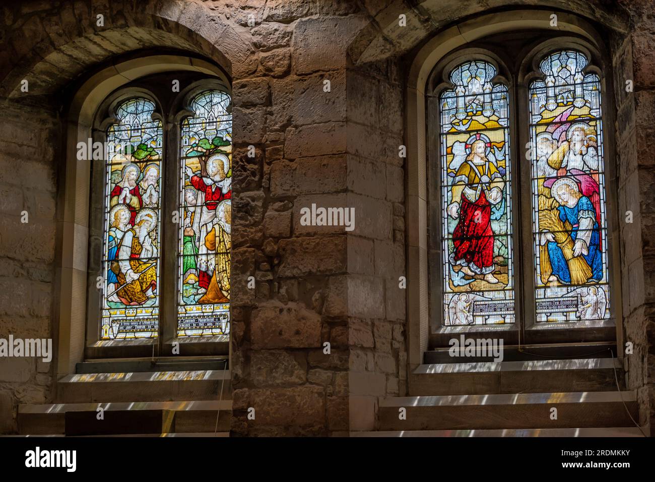 Religious stained glass windows, Corstorphine Old Parish Church