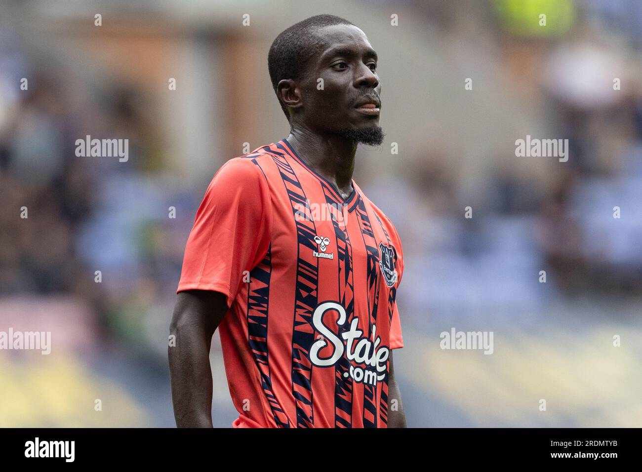 Wigan, UK. 22nd July 2023. Idrissa Gana Gueye of Everton during the pre season friendly between Wigan Athletic and Everton at the DW Stadium, Wigan, United Kingdom on Saturday 22nd July 2023  (Photo by Phil Bryan/Alamy Live News) Stock Photo