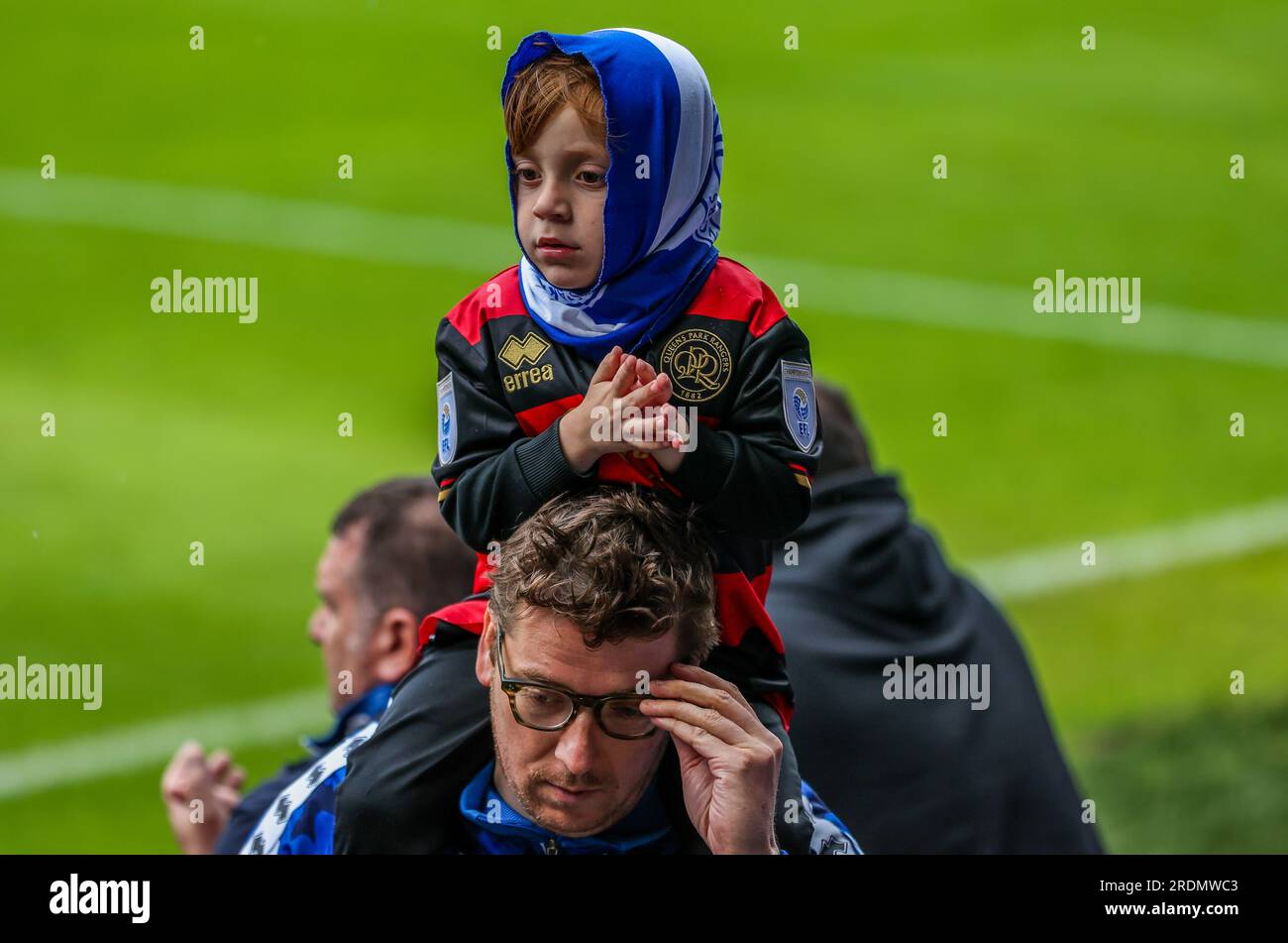 Queens Park Rangers fans during the pre-season friendly match at the ...