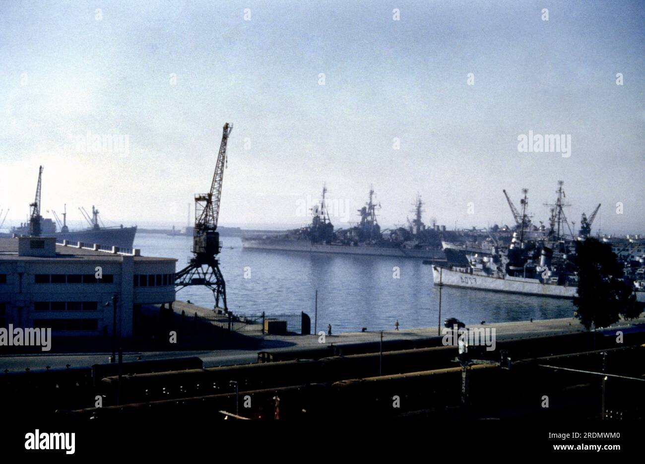 Algiers Algeria Warships In Port Stock Photo
