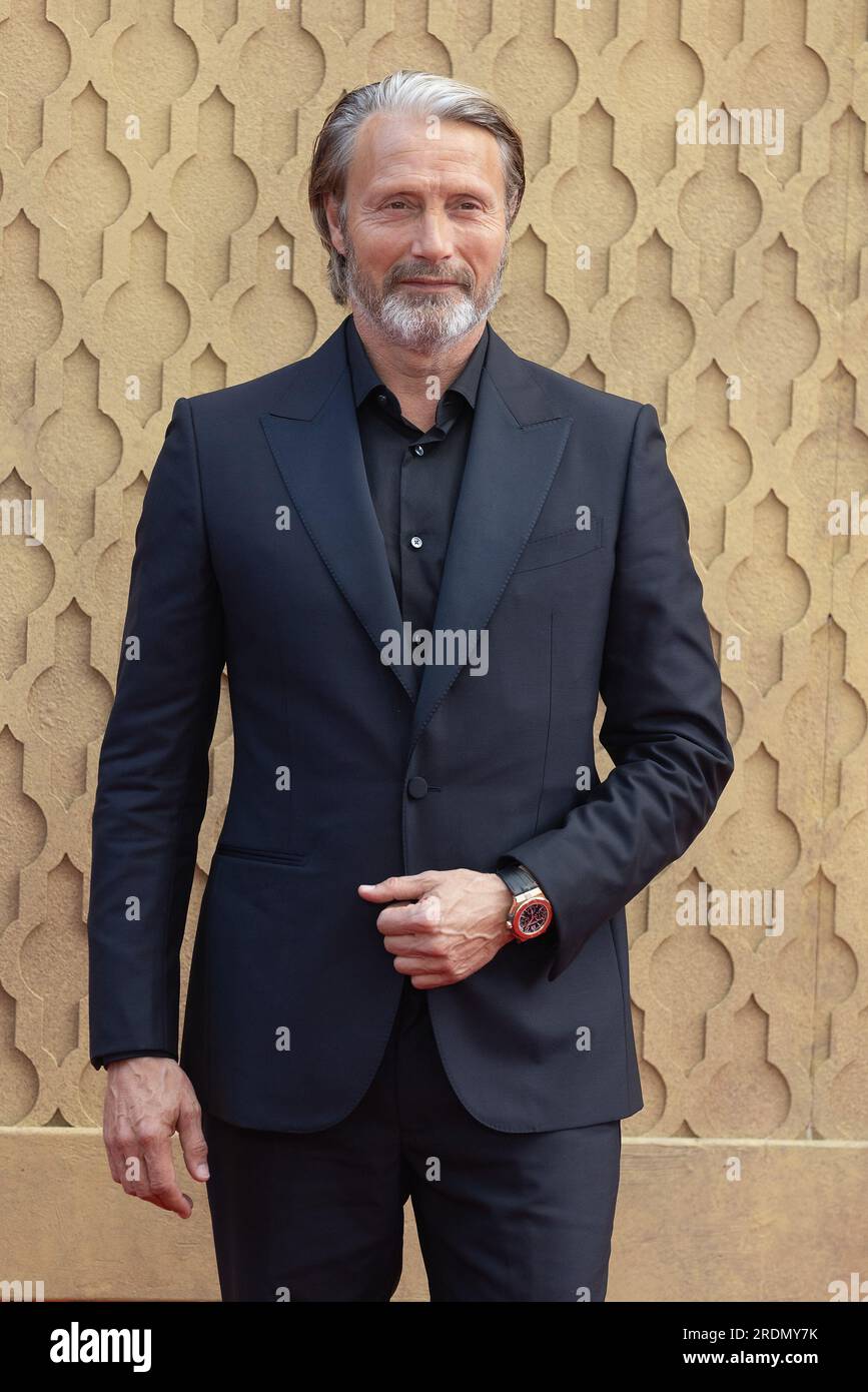London, UK. 26 June, 2023. Mads Mikkelsen attends the attends the Indiana Jones And The Dial of Destiny UK Premiere Arrivals at Cineworld, Leicester Square in London, England. Credit: S.A.M./Alamy Live News Stock Photo