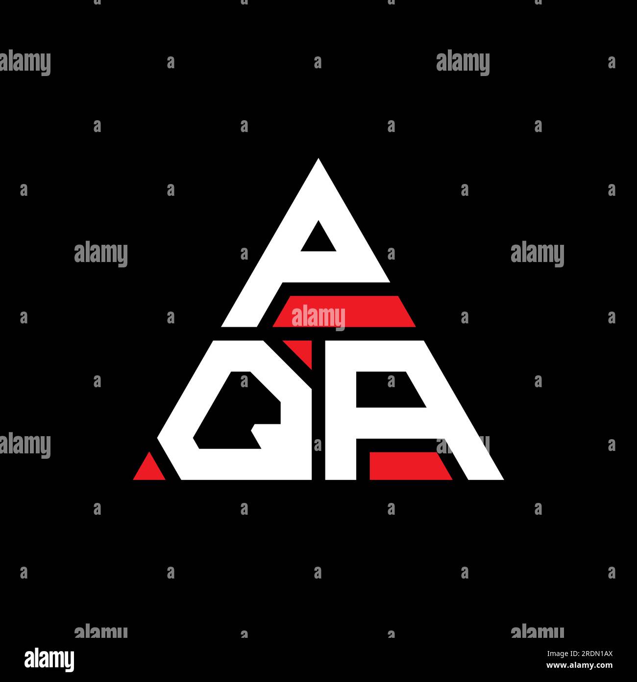 PQA triangle letter logo design with triangle shape. PQA triangle logo ...