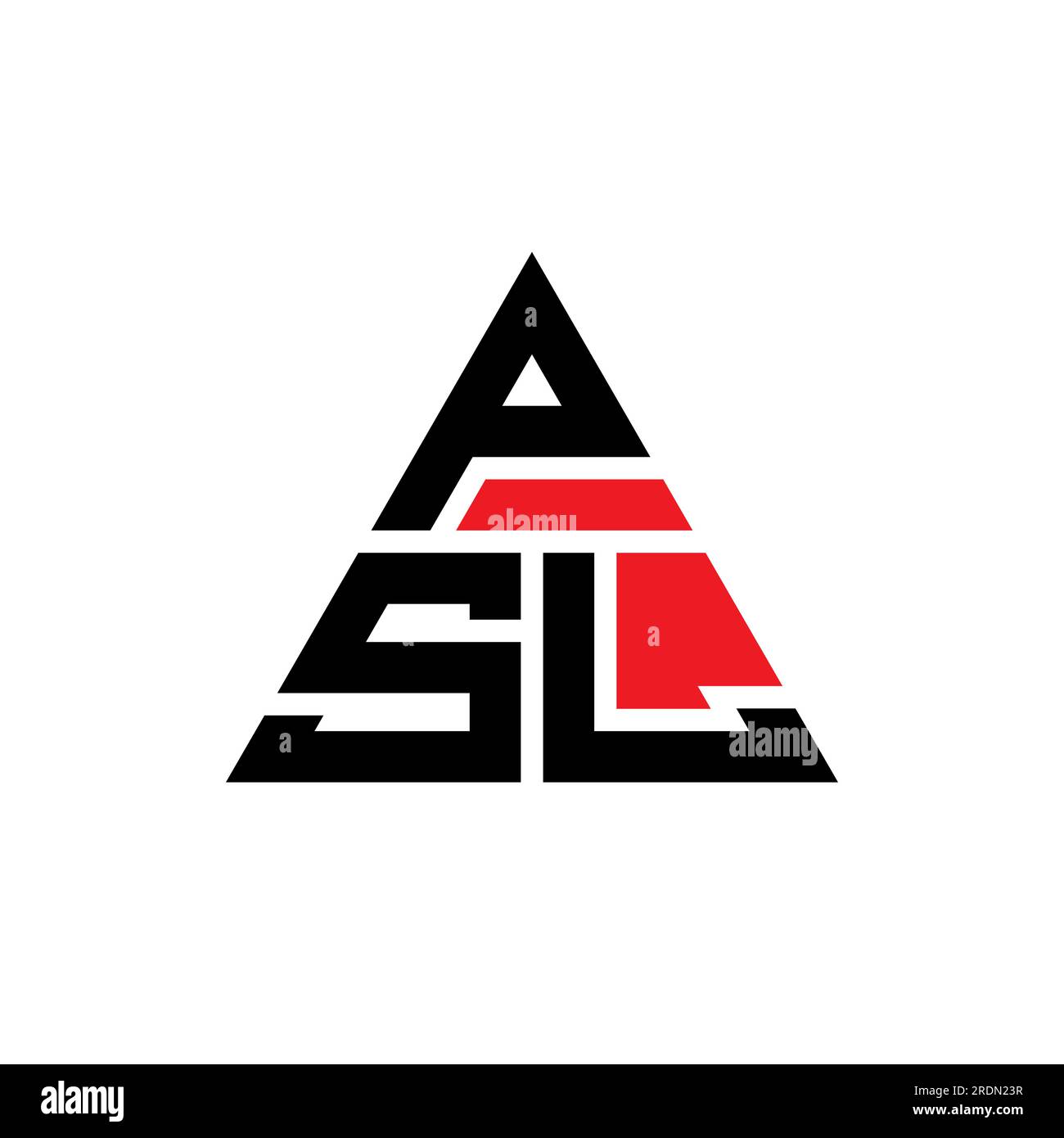 PSL triangle letter logo design with triangle shape. PSL triangle logo