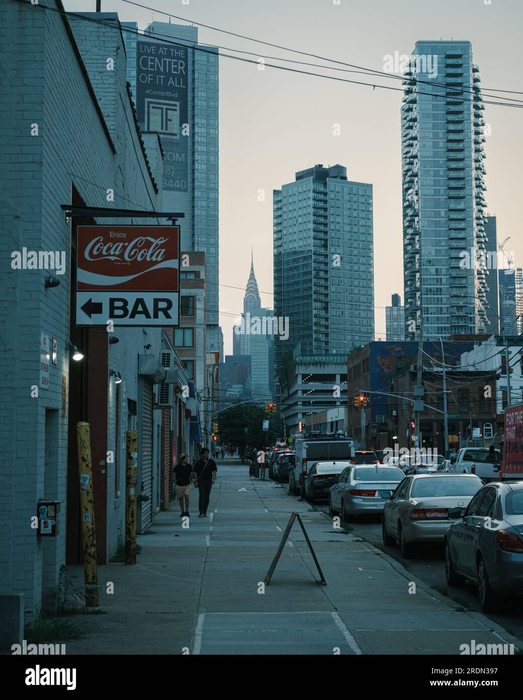 Vintage CocaCola Bar sign in Long Island City, Queens, New York Stock Photo Alamy