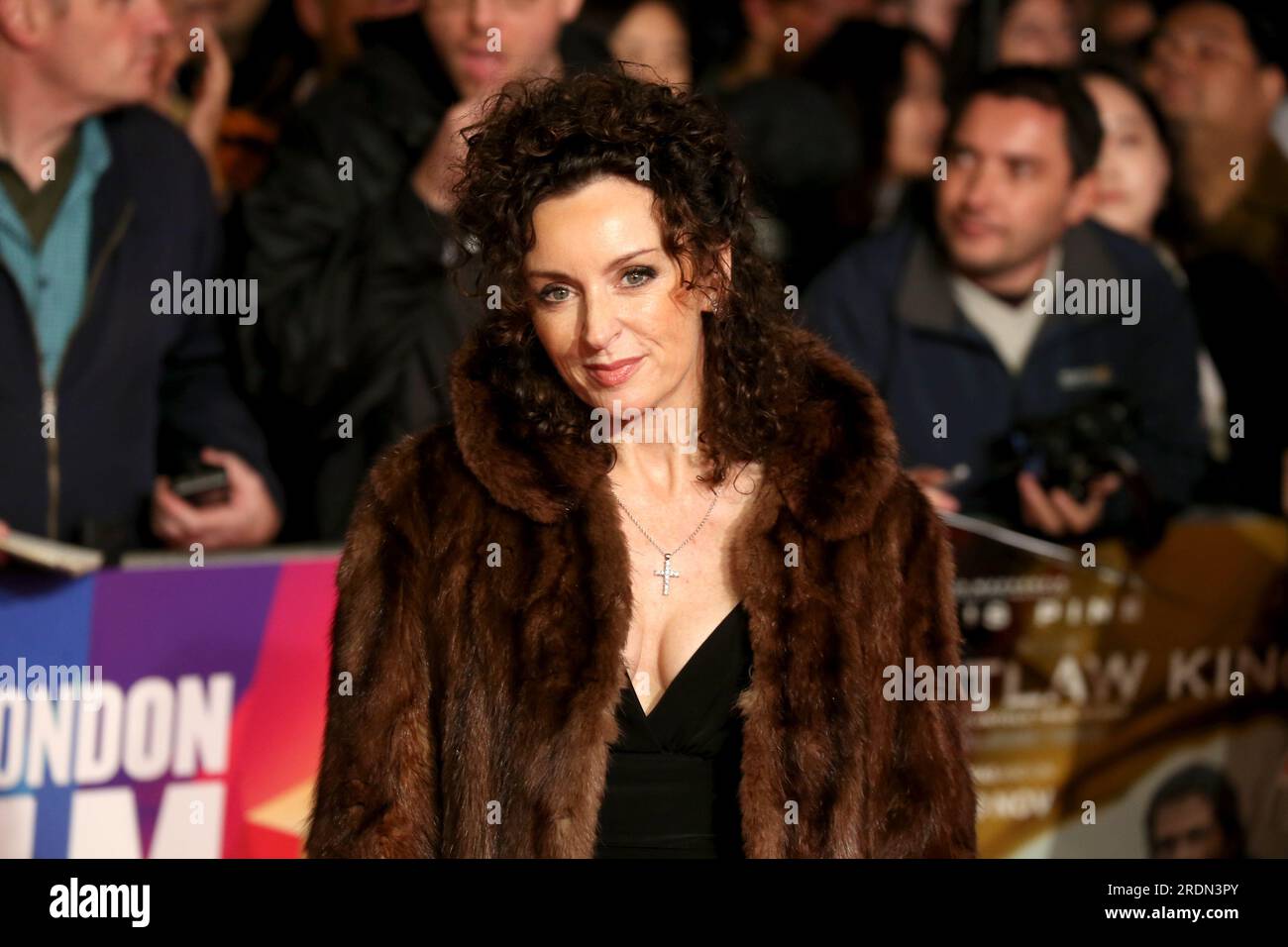Gillian Berrie attends the European Premiere of "Outlaw King" during BFI London Film Festival in London. Stock Photo