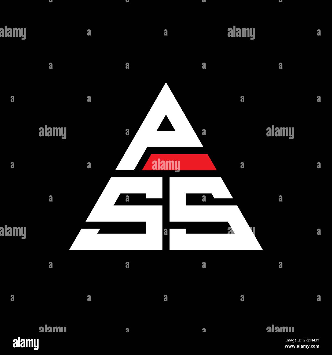 PSS triangle letter logo design with triangle shape. PSS triangle logo ...