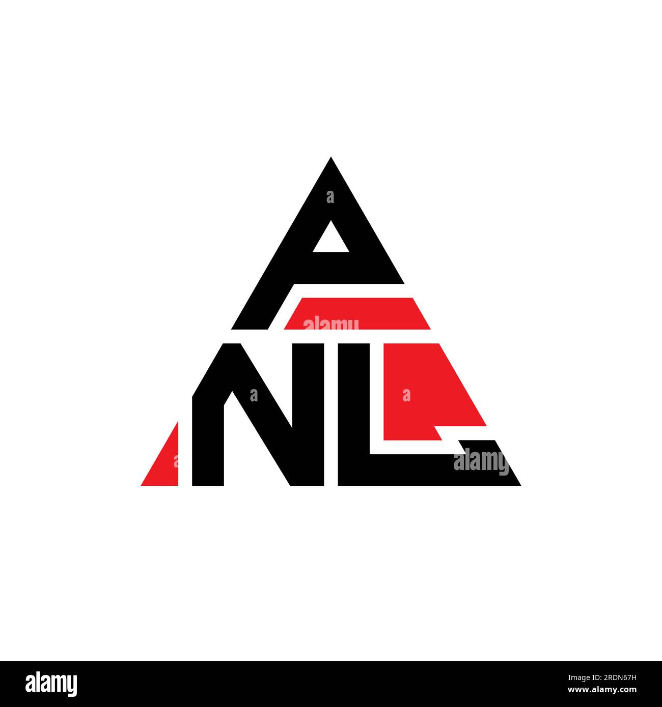 PNL triangle letter logo design with triangle shape. PNL triangle logo ...