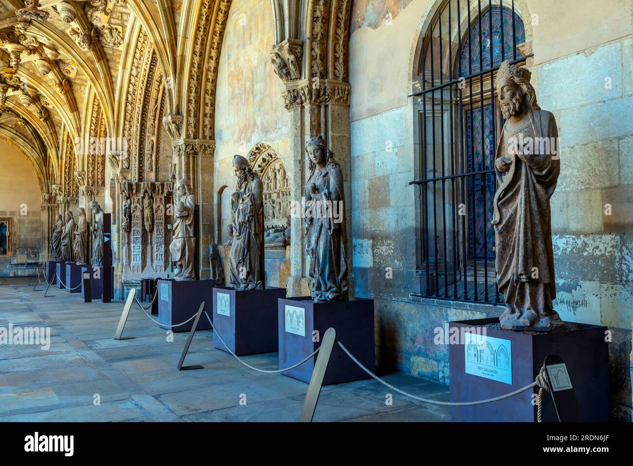 Castile Renaissance Gothic and Renaissance styles in the cloister of the Cathedral of Leon ...