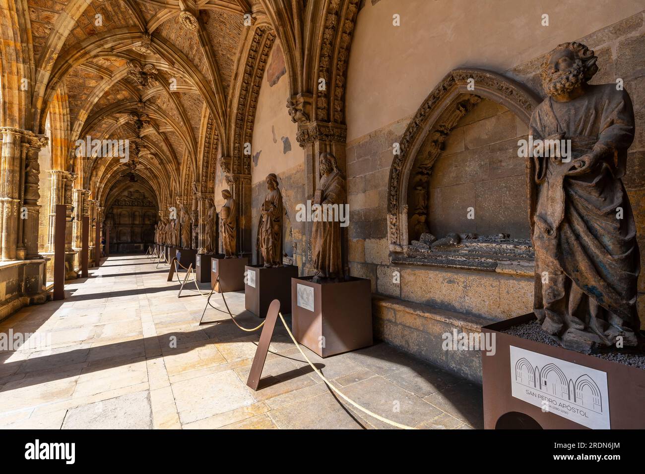 Castile Renaissance Gothic and Renaissance styles in the cloister of the Cathedral of Leon ...