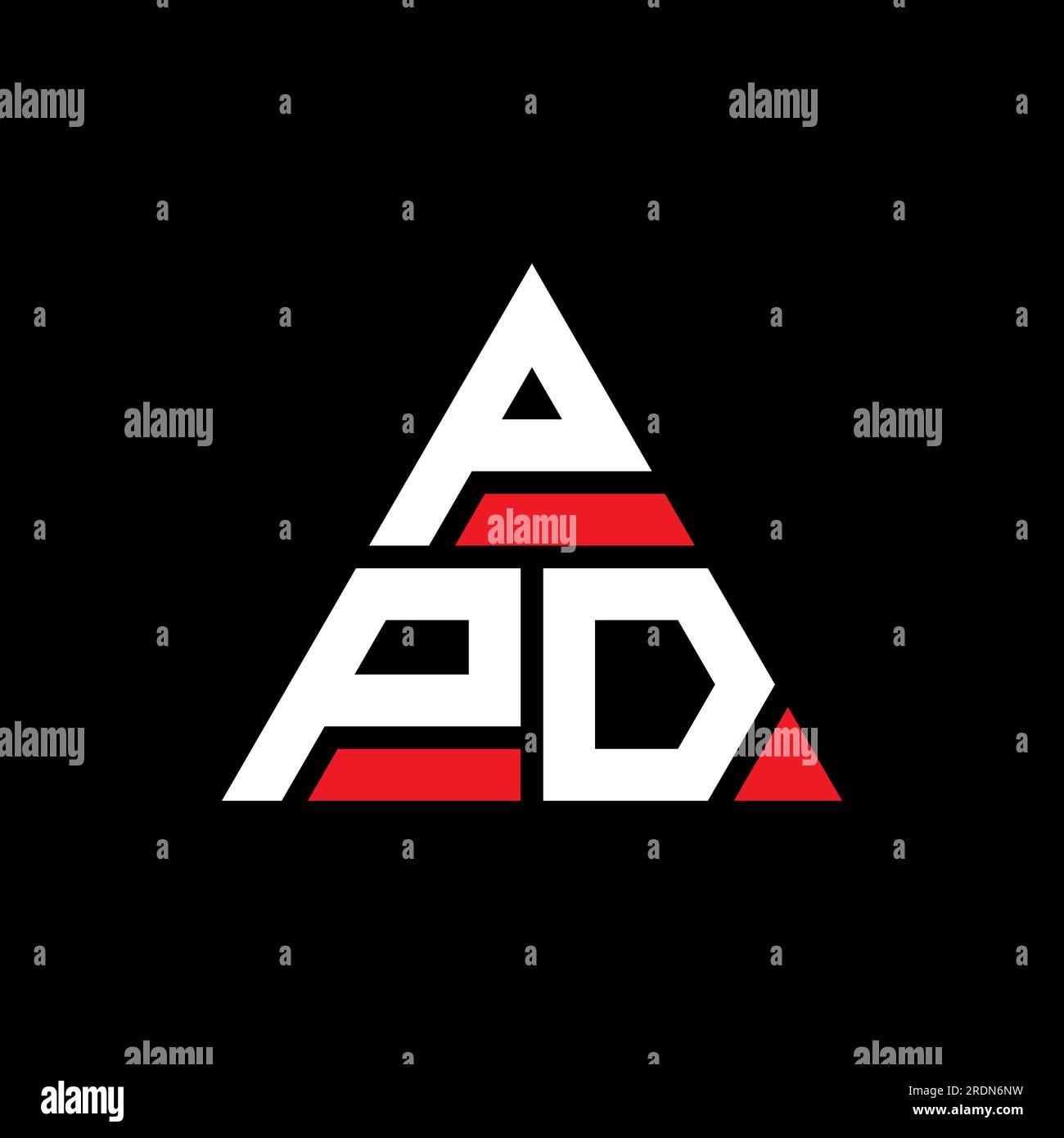 PPD triangle letter logo design with triangle shape. PPD triangle logo
