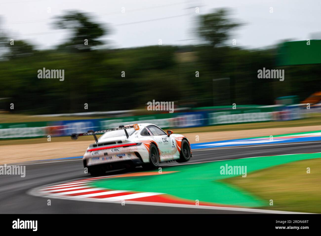 Budapest, Hungary. 21st July, 2023. #6 Gustav Burton (UK, Fach Auto Tech), Porsche Mobil 1 Supercup at Hungaroring on July 21, 2023 in Budapest, Hungary. (Photo by HIGH TWO) Credit: dpa/Alamy Live News Stock Photo