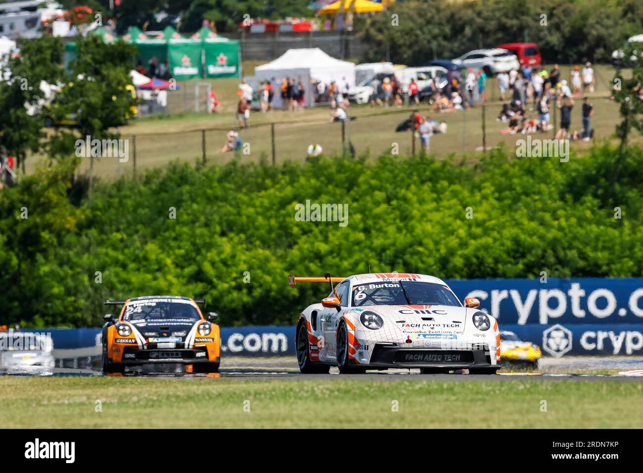 Budapest, Hungary. 22nd July, 2023. #6 Gustav Burton (UK, Fach Auto Tech), Porsche Mobil 1 Supercup at Hungaroring on July 22, 2023 in Budapest, Hungary. (Photo by HIGH TWO) Credit: dpa/Alamy Live News Stock Photo