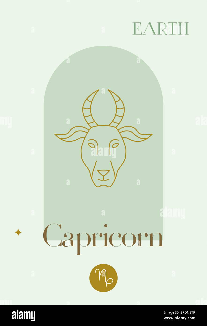 Zodiac Earth Capricorn Stock Vector Image & Art - Alamy