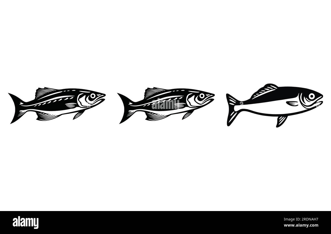 River sardine fish illustration , sardine vector icon Stock Vector