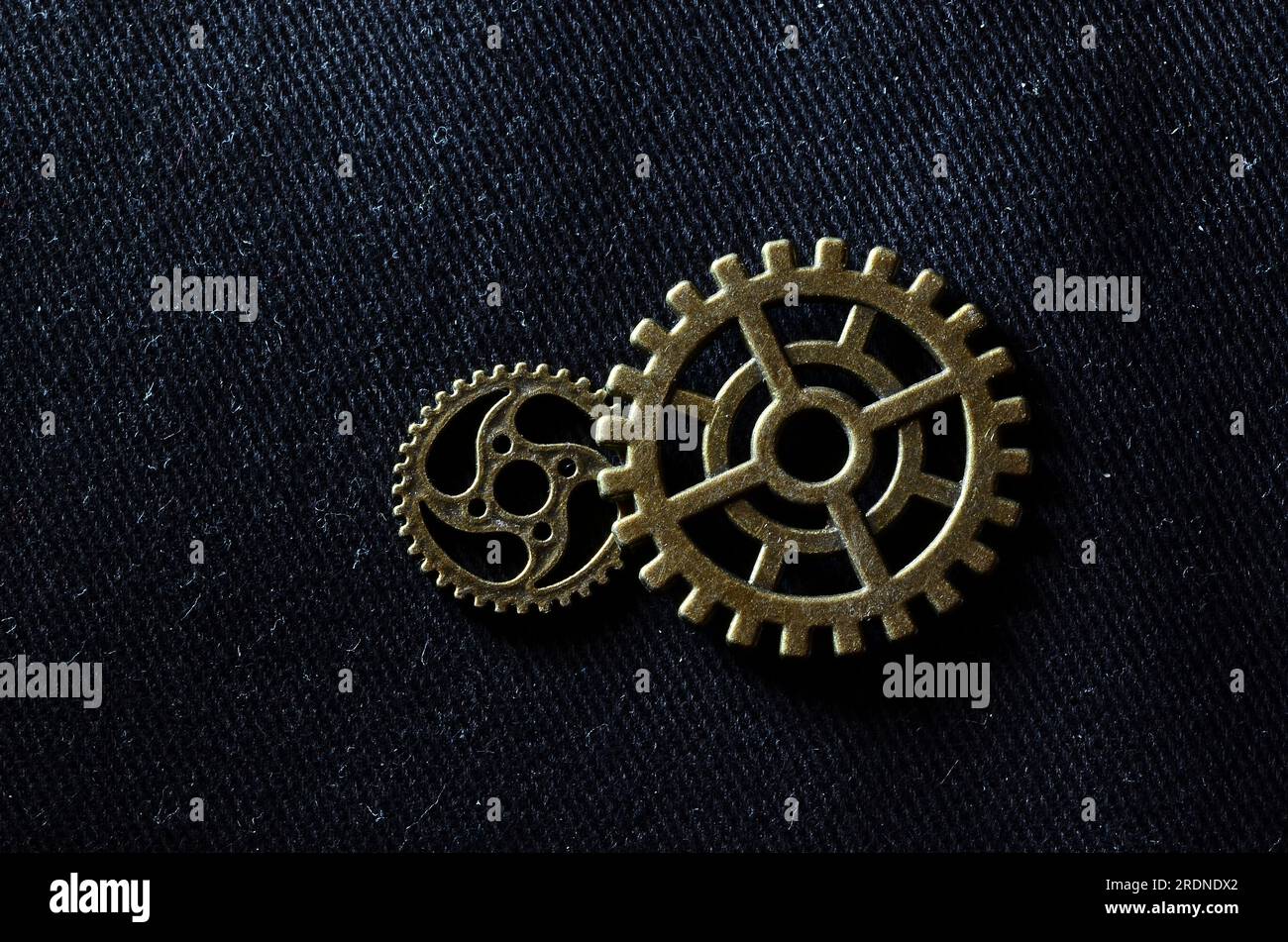 Watch parts and cogs Stock Photo Alamy