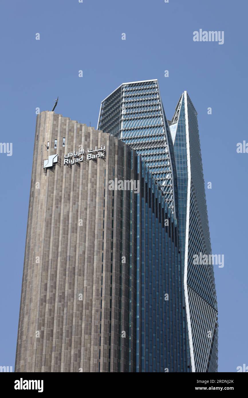 Riyadh , Saudi Arabia Mar 11 2023 Riyadh Bank office building in