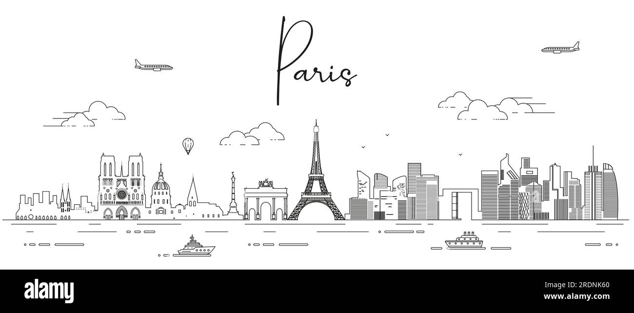 Paris city sketch