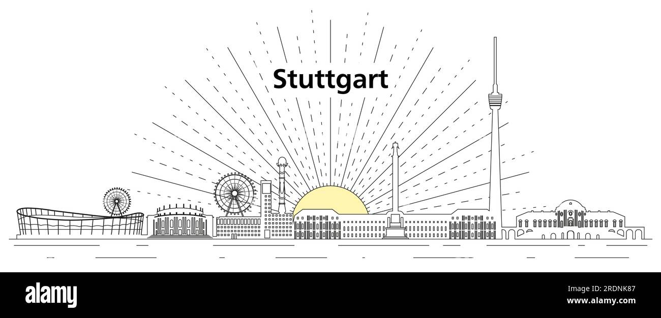 Stuttgart place Stock Vector Images - Alamy